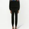 Alexander McQueen glitter embroidered-logo sweatshirt