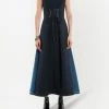 Alexander McQueen panelled corset flared dress