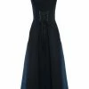 Alexander McQueen panelled corset flared dress