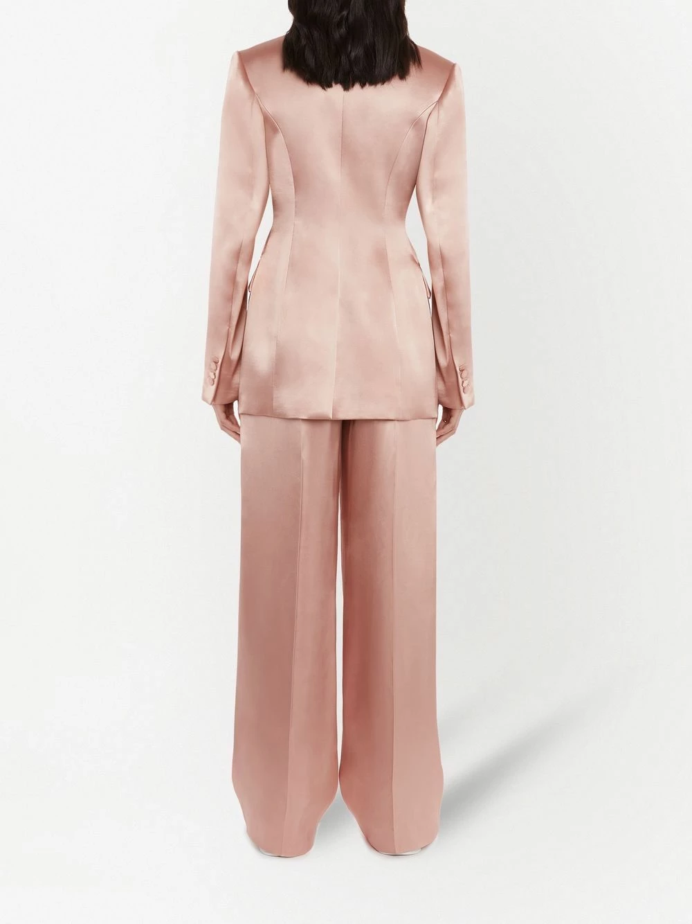 Alexander McQueen Satin double breasted blazer 4 Alexander McQueen satin double-breasted blazer