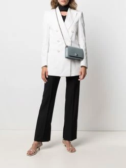 Alexander McQueen crocodile-effect skull-stud crossbody bag