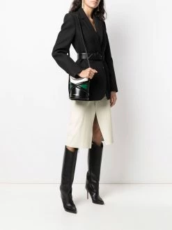 Alexander McQueen The Curve panelled shoulder bag