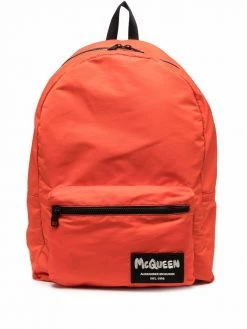 Alexander McQueen Graffiti logo-print backpack