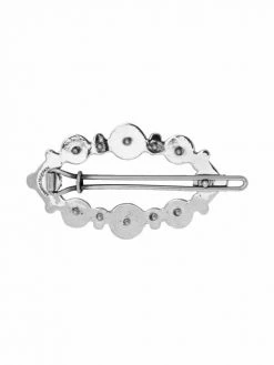 Alexander McQueen crystal skull-embellished hair clip