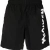 Alexander McQueen logo-print swim shorts