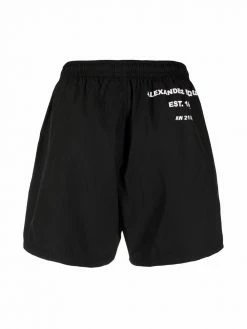 Alexander McQueen logo-print swim shorts
