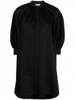 Alexander McQueen flared poplin shirtdress