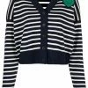 Alexander McQueen heart-motif striped cardigan