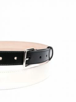Alexander McQueen tow-tone leather belt