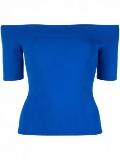 Alexander McQueen off-shoulder knitted top