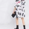 Alexander McQueen abstract-print shift-shirt dress