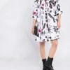 Alexander McQueen abstract-print shift-shirt dress