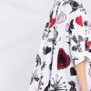 Alexander McQueen abstract-print shift-shirt dress