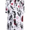 Alexander McQueen abstract-print shift-shirt dress