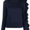 Alexander McQueen asymmetric ruffled jumper