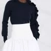 Alexander McQueen asymmetric ruffled jumper