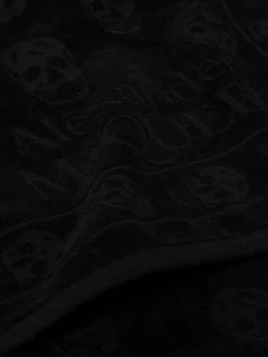 Alexander McQueen tonal-logo cotton beach towel