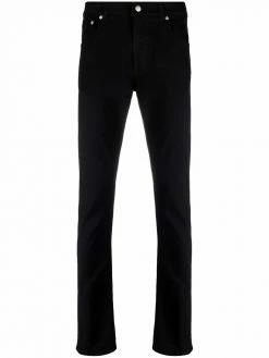 Alexander McQueen logo-patch slim-cut trousers