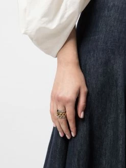 Alexander McQueen triple band Punk ring