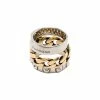 Alexander McQueen triple band Punk ring