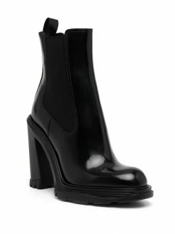 Alexander McQueen Tread Heeled Chelsea Boots