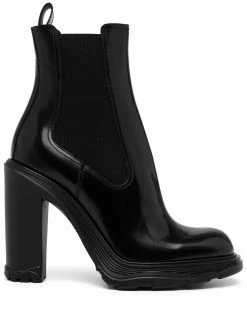 Alexander McQueen Tread Heeled Chelsea Boots