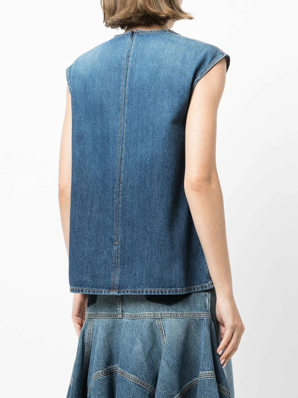 Alexander McQueen Short sleeve denim top 4 Alexander McQueen short-sleeve denim top