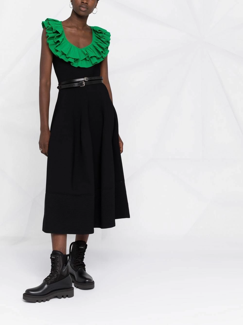 Alexander McQueen Sculptural ruffled knit dress 2 Alexander McQueen sculptural ruffled knit dress