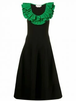 Alexander McQueen sculptural ruffled knit dress