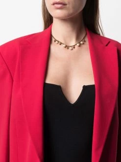 Alexander McQueen skull-detail pearl-embellished necklace