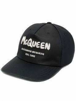 Alexander McQueen logo-print cap