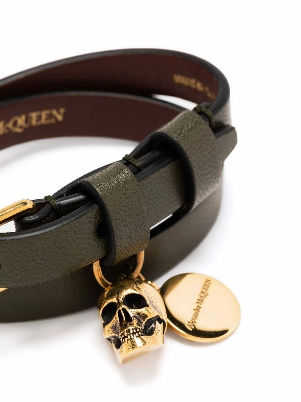 Alexander McQueen Skull embellished wraparound bracelet 3 Alexander McQueen skull-embellished wraparound bracelet