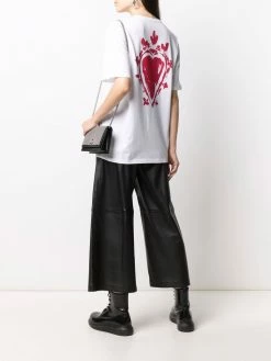 Alexander McQueen Heart Papercut print T-shirt
