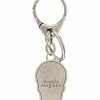 Alexander McQueen logo-print skull keyring