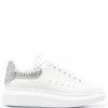 Alexander McQueen Oversized glitter-counter sneakers
