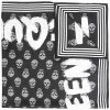 Alexander McQueen logo embroidered silk scarf