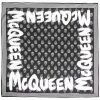 Alexander McQueen logo embroidered silk scarf