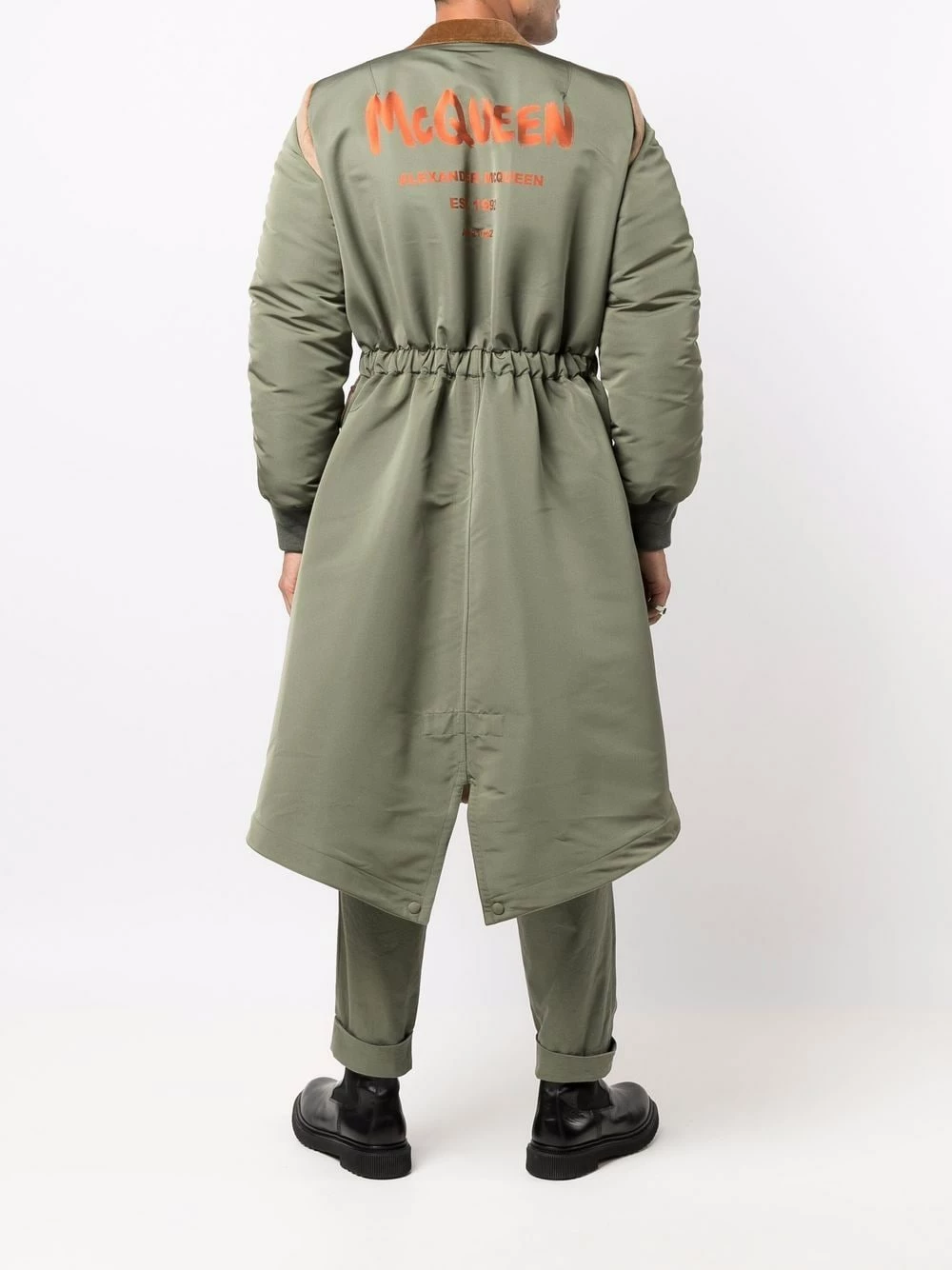 Alexander McQueen McQueen Graffiti hybrid coat 2 Alexander McQueen McQueen Graffiti hybrid coat