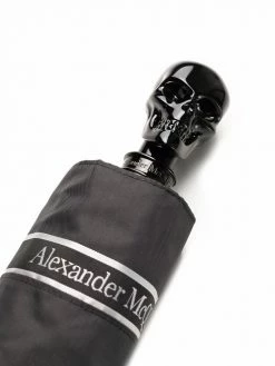 Alexander McQueen logo trim umbrella
