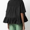 Alexander McQueen ruffle-trim flared blouse