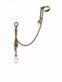 Alexander McQueen skull hoop ear cuff