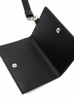 Alexander McQueen logo-debossed lanyard cardholder