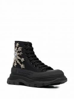 Alexander McQueen Tread Slick Montante embellished boots
