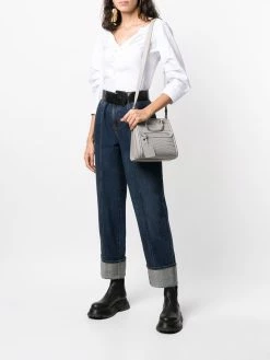 Alexander McQueen The Short Story crocodile-effect bag