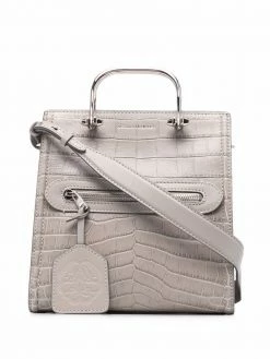 Alexander McQueen The Short Story crocodile-effect bag
