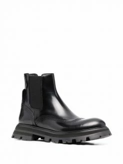 Alexander McQueen ridged-sole ankle boots