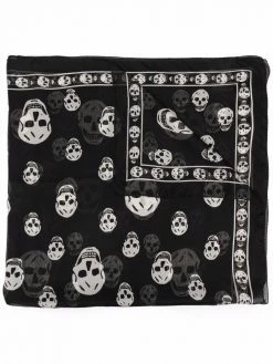 Alexander McQueen silk skull scarf