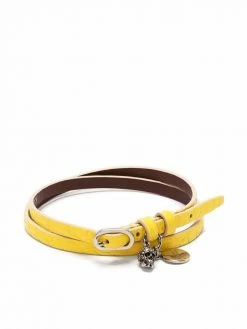 Alexander McQueen charm-detail double-wrap bracelet