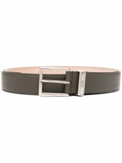 Alexander McQueen leather square-buckle belt
