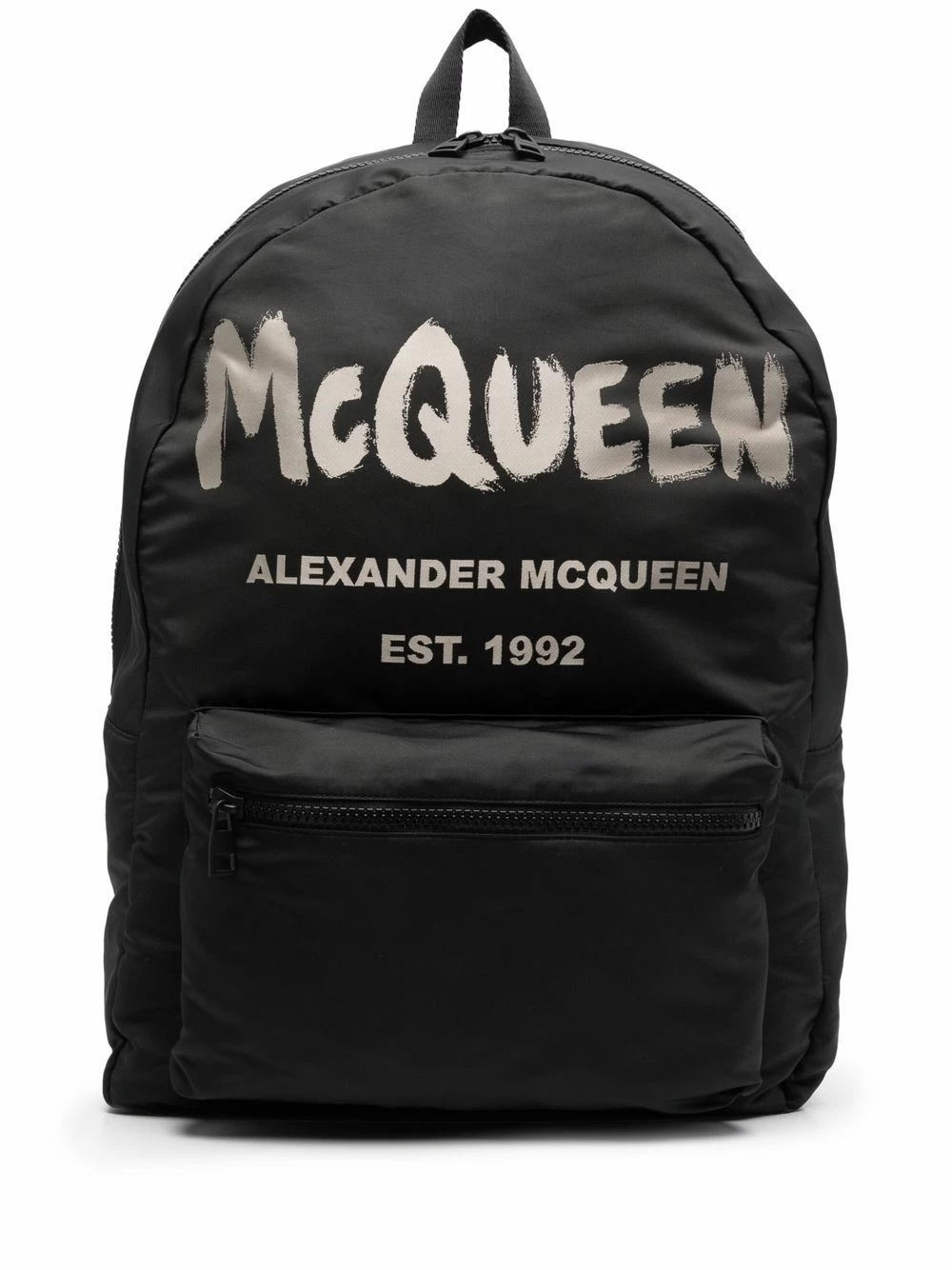Alexander McQueen Logo print backpack 1 Alexander McQueen logo-print backpack